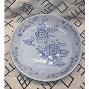 Laurie Gates Ware Blue Artichoke Bowl